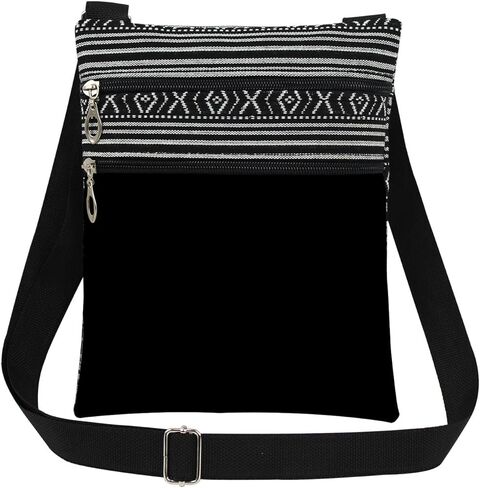Pure Solid Black Color Crossbody Bag Minimalist Adjustable Strap for Adults Wallet Versatile Essential Everyday Carry Messenger Bag Minimalist Gift for Friend in Saudi Arabia