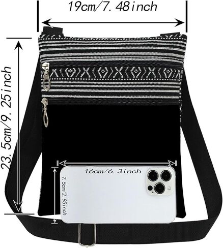 Pure Solid Black Color Crossbody Bag Minimalist Adjustable Strap for Adults Wallet Versatile Essential Everyday Carry Messenger Bag Minimalist Gift for Friend in Saudi Arabia