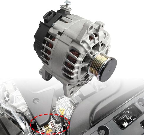 11258 Alternator Replacement Compatible with Sen-tra & Al-tima 2007-2012 | Al-tima 2013 Coupe S | Ro-gue 2011-2013 | Ro-gue 2014 2015 Select L4 2.5L 110 AMP Alternator Replace OE# 23100-JA02A in Kuwait
