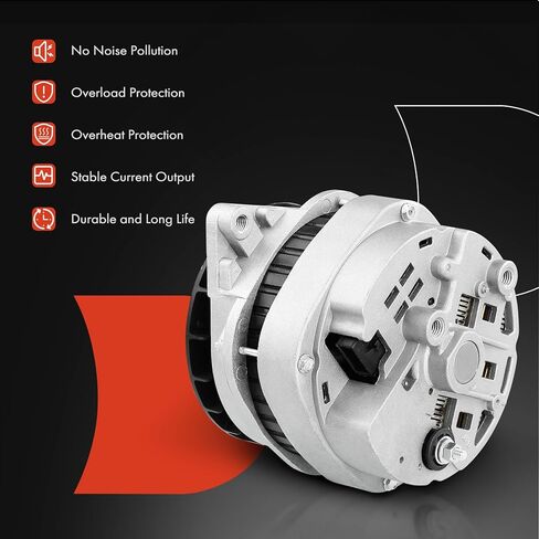 A-Premium Alternator Compatible with Cadillac DeVille 1998-1999 V8 4.6L, Eldorado 1998-1999 V8 4.6L, 12V 140A 6-Groove Pulley Clockwise in Saudi Arabia
