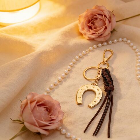 ASIJUNTYECHO Horseshoe Keychain Western Keychain Purse Charms Key Ring Handbags Wallet Accessories Bag Charms for Mens Women in Kuwait