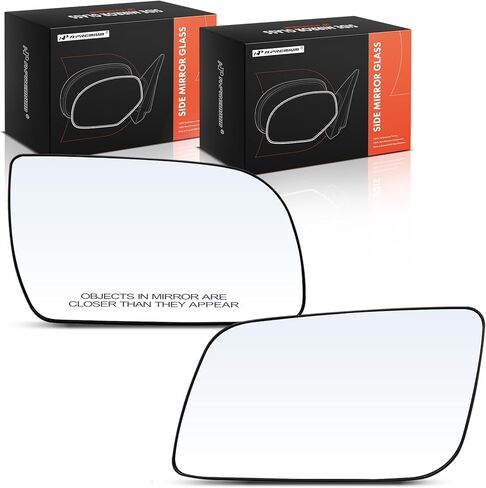 A-Premium 2-PC Driver and Passenger Side Non-Heated Mirror Glass with Backing Plate Compatible with Chevrolet Astro 1985-2005 & GMC Safari 1985-2005 - Exterior Side View Mirror in Saudi Arabia
