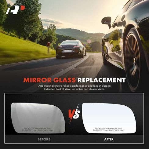 A-Premium 2-PC Driver and Passenger Side Non-Heated Mirror Glass with Backing Plate Compatible with Chevrolet Astro 1985-2005 & GMC Safari 1985-2005 - Exterior Side View Mirror in Saudi Arabia