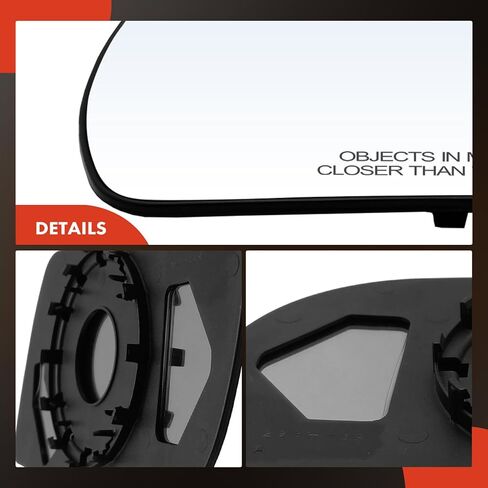 A-Premium 2-PC Driver and Passenger Side Non-Heated Mirror Glass with Backing Plate Compatible with Chevrolet Astro 1985-2005 & GMC Safari 1985-2005 - Exterior Side View Mirror in Saudi Arabia