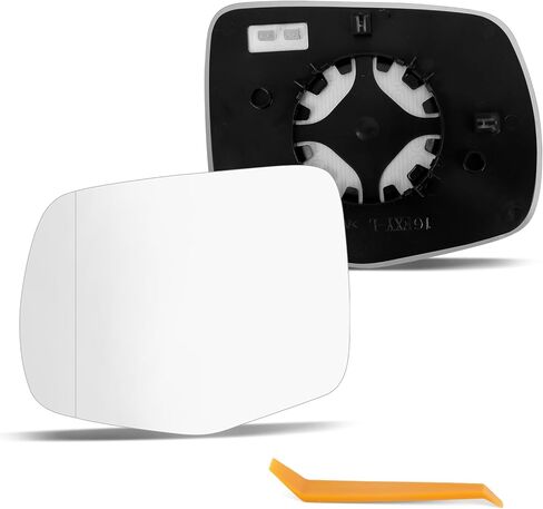 Driver Side Mirror Glass Compatible with Honda Pilot 2016-2022 Ridgeline 2017-2024 Passport 2019-2024, Heated Left Side View Mirror with Backing Plate, Replaces 76254-T6Z-A21 in Kuwait