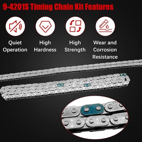 2.4 Timing Chain Kit w/Head Gasket Water Pump for Chevy Equinox Malibu, for GMC Terrain 2011-2017, for Buick Regal Lacrosse Verano 2.2 2.4L Ecotec w/VVT Solenoid Replace 9-4201S HS26517PT in Kuwait