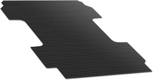 Black Rubber Horizontal Line Truck Bed Floor Mat Liner v2 Compatible with 17-26 Ford F250 / F350 / F450 Superduty 8 Ft (98.1") Long Bed in Kuwait