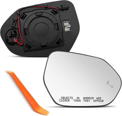 Compatible with BSD Toyota Camry Driver Side Mirror, 2018 2019 2020 2021 2022 2023, with Blind Spot Indicator, Left Side Mirrors Replacement Glass, Power Heated in Saudi Arabia