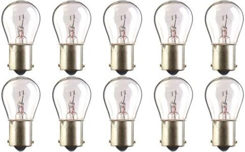 لمبات CEC Industries #1141LL طويلة العمر، 12.8 فولت، 18.432 واط، قاعدة BA15s، شكل S-8 (صندوق من 10) in Saudi Arabia