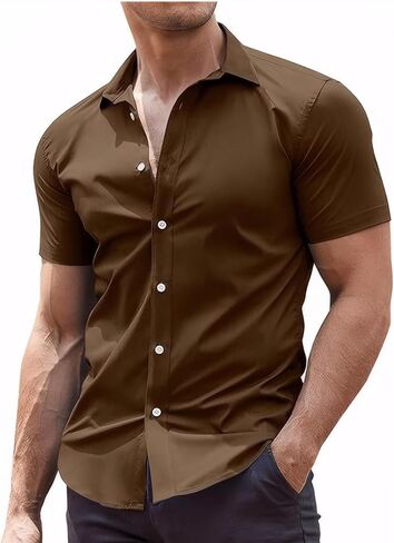 Men's Compression Shirts Short Sleeve Athletic Workout T-Shirt Running Tops Cool Dry Active Gym Undershirt TS244113B in Saudi Arabia