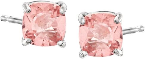 Ross-Simons 2.20 ct. t.w. Pink Topaz Stud Earrings in Sterling Silver in Saudi Arabia