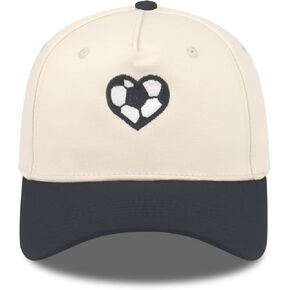Embroidered Sports Baseball Cap with Love Heart, Two-Tone Adjustable Cotton Trucker Hat for Men Women Gifts in Kuwait