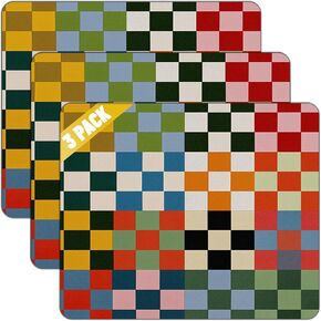 مجموعة لوحة ماوس ملونة مربعة، لوحة ماوس ألعاب غير قابلة للانزلاق مقاس 9.5 × 7.9 بوصة مع قاعدة مطاطية، ملحقات مكتب الكمبيوتر المحمول، 3 عبوات in Kuwait