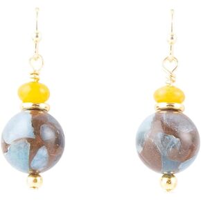 Barse Jewelry Prairie Quartz and Jade Drop Earrings in Kuwait