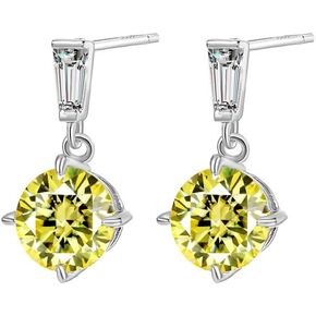 1ct Moissanite Drop Earrings for Women - Laboratory Diamond Earrings Jewelry S925 Silver Eternal Gift in Kuwait