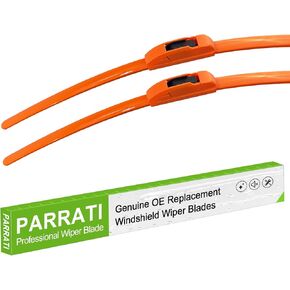 جودة OEM 22 بوصة + 22 بوصة شفرات ممسحة الزجاج الأمامي PARRATI Premium برتقالية اللون لجميع المواسم (مجموعة من 2) in Kuwait