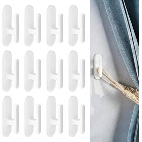 12-Pack Blind Cord Holders - Twisters, Hooks, and Cleats for Safe and Easy Cord Management on Window Blinds at Home, Office, or Kindergarten in Kuwait