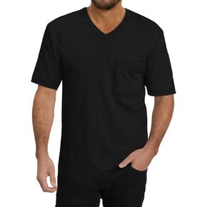 UNCLECAT Mens T Shirts Short Sleeve 2026 V Neck Casual Summer Basic Tee Tops with Pocket in Kuwait