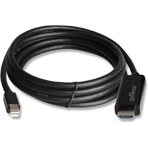 gofanco® Gold Plated 3 Feet Mini DisplayPort 1.2 to HDMI Cable 4K (Thunderbolt 2 Compatible) for Mini DisplayPort-Equipped Systems to Connect to HDMI HDTVs or Monitors (mDP4kHDMI3F) in Kuwait