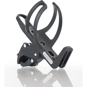 Can Am Spyder Passenger Grab Rail Mount - Not for Handlebars - Cup Holder - Dual Chrome Inserts on Satin Black Body - Easy On - Off Design Bear Claw #6214CAA in Saudi Arabia