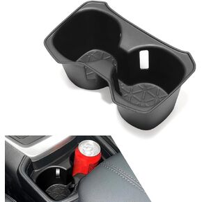 حامل أكواب، منظم حامل أكواب مركزي ثلاثي الأبعاد، بطانة حامل مشروبات مضادة للانزلاق ومضادة للصدمات، متوافق مع 2020-2024 RAV4 (أسود) in Kuwait