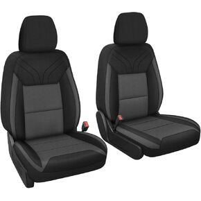 Front Seat Covers Compatible with 2022-2026 Ford Maverick XLT/XL/Lariat, Neoprene Durability Truck Seat Cover, Black and Charcoal in Kuwait
