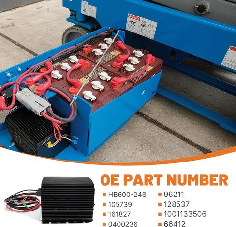 HB600-24B Battery Charger 24V 19A Compatible with Genie/Skyjack/JLG Slab Scissor Lifts #Replace 161827 0400236 1001133506 66412 96211 105739 128537 in Kuwait