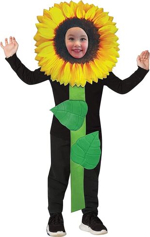 Rasta Imposta Sunflower Child Costume Bouquet Garden Flowers Kids Dress Up Cosplay Party Costumes, Childrens Size 3-6 in Saudi Arabia