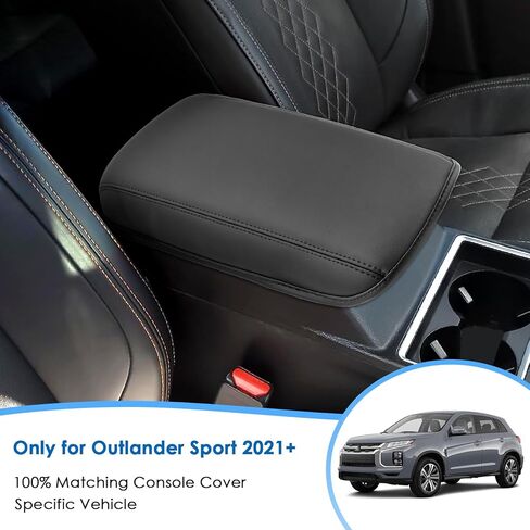 2021-2025 2026 Outlander Sport Center Console Cover for All Trims (S/ES/LE/SE/Trail Edition/Ralliart/SEL/GT), Waterproof&Comfy Leather Armrest Cover 2023 2024 2025 Outlander Sport Accessories in Saudi Arabia