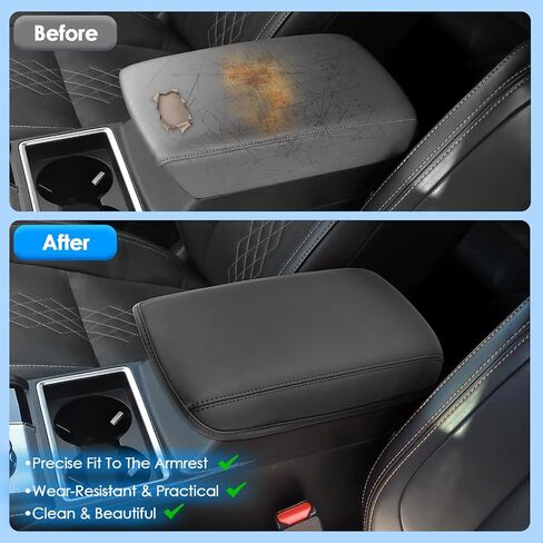 2021-2025 2026 Outlander Sport Center Console Cover for All Trims (S/ES/LE/SE/Trail Edition/Ralliart/SEL/GT), Waterproof&Comfy Leather Armrest Cover 2023 2024 2025 Outlander Sport Accessories in Saudi Arabia