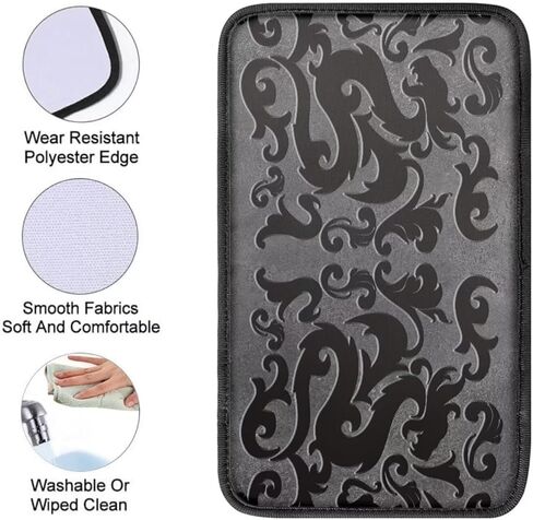 Dragon Center Console Cover Soft & Breathable Armrest Cover Cushion for Men Women Universal Auto Armrest Seat Box Cover Protector for Most Vehicle SUV Truck Car in Saudi Arabia