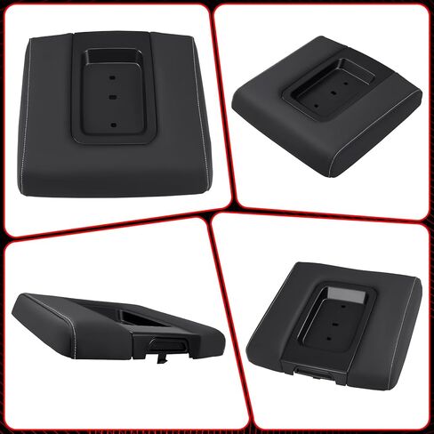 22881398 Front Seat Center Console Armrest Lid with Liner Mat, Compatible with 2014-2019 Chevrolet Chevy Silverado, GMC Sierra 1500 2500HD 3500HD, Suburban, Tahoe, Yukon XL, Black in Kuwait