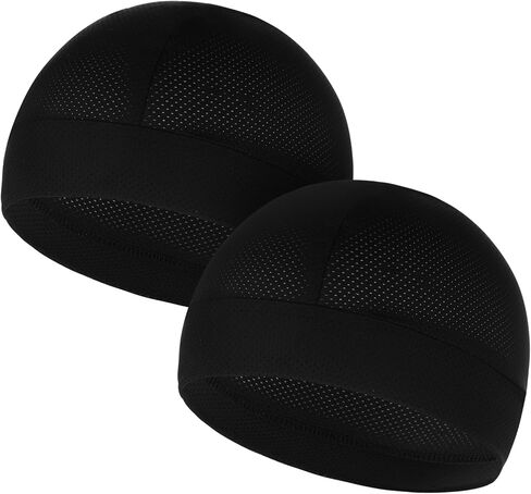 2 قطعة قبعات الجمجمة التبريد للرجال النساء خوذة بطانة تنفس شبكة قبعة الدراجات النارية تشغيل قبعة صلبة in Kuwait