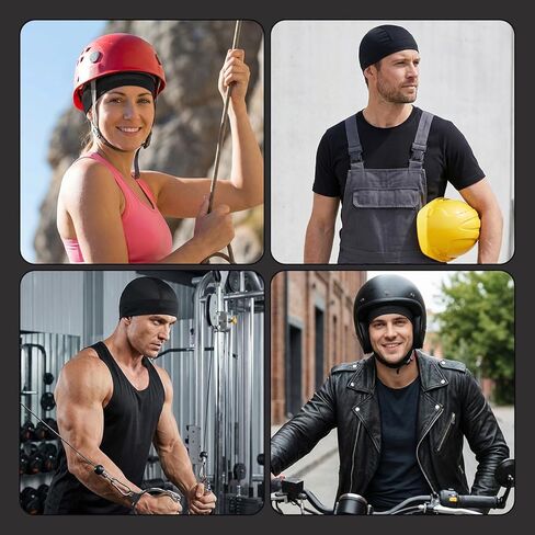 2 قطعة قبعات الجمجمة التبريد للرجال النساء خوذة بطانة تنفس شبكة قبعة الدراجات النارية تشغيل قبعة صلبة in Kuwait