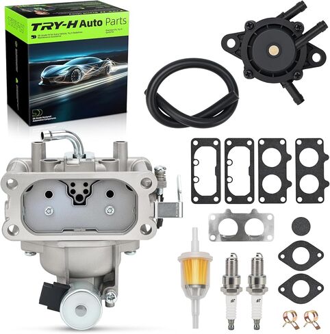 15004-1011 Carburetor with Fuel Filter Set for Kawasaki FX730V 4-Cycle Engine Replace# 15004-1011 15004-0930 15004-7082 15004-7051 in Kuwait