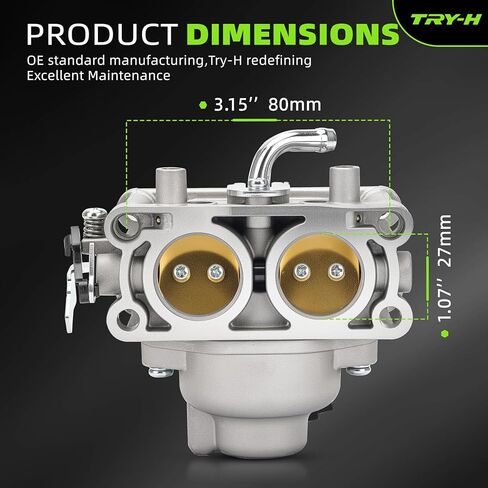 15004-1011 Carburetor with Fuel Filter Set for Kawasaki FX730V 4-Cycle Engine Replace# 15004-1011 15004-0930 15004-7082 15004-7051 in Kuwait