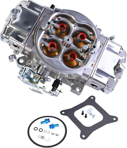 BR-67201 Carburetor 4-Barrel 850CFM 4150 Double Pumper Mechanical Secondary Compatible with Holley Quick Fuel Brawler Race Series, Replacement for BR67201 in Kuwait