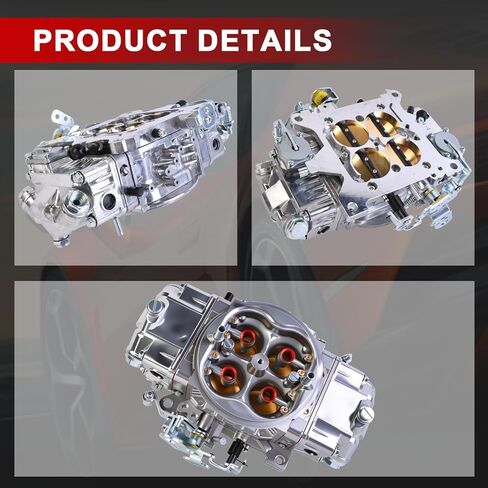 BR-67201 Carburetor 4-Barrel 850CFM 4150 Double Pumper Mechanical Secondary Compatible with Holley Quick Fuel Brawler Race Series, Replacement for BR67201 in Kuwait