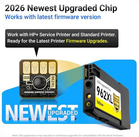 962XL Ink Cartridges Combo Pack Replacement for HP 962 Ink Cartridges Compatible with HP OfficeJet 9015e 9010 9015 9025e 9012e Printer, Upgraded Chip Work with HP+ Service Printer, 4 Pack High Yield in Saudi Arabia