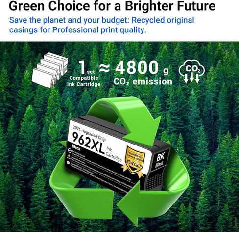 962XL Ink Cartridges Combo Pack Replacement for HP 962 Ink Cartridges Compatible with HP OfficeJet 9015e 9010 9015 9025e 9012e Printer, Upgraded Chip Work with HP+ Service Printer, 4 Pack High Yield in Saudi Arabia