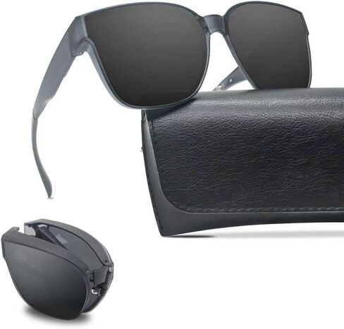 Over Glasses Sunglasses for Women: Sunglasses for Over Prescription Glasses -Polarized Foldable Sunglasses in Saudi Arabia