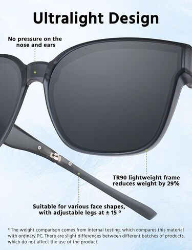 Over Glasses Sunglasses for Women: Sunglasses for Over Prescription Glasses -Polarized Foldable Sunglasses in Saudi Arabia