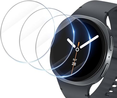 Liuyuxi 3-Pack Screen Protector Designed for Sumsung Galaxy Watch 8(44mm) Tempered Glass With Auto-Alignment Installation Frame, Anti-Scratch,Bubble-Free Protective Film. in Saudi Arabia