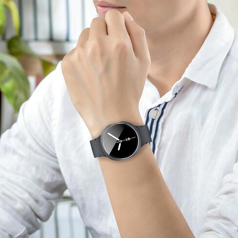 واقي شاشة Liuyuxi مكون من 3 قطع مصمم لساعة Samsung Galaxy Watch 8 (44 مم) من الزجاج المقسى مع إطار تثبيت محاذاة تلقائية، طبقة واقية مضادة للخدش وخالية من الفقاعات. in Kuwait