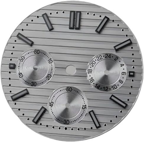 مجموعة ساعات WCC00816 VK63 بمينا 30 ملم وجوه خضراء مضيئة، ملحقات توقيت متعددة الوظائف للحركة in Kuwait