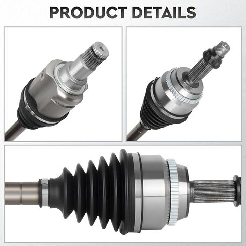 NEW Front Left CV Axle Driver Side Shaft Assembly fits for Toyota Camry 2002 2003 2004 2005 2006 2007 2008 2009 2.4L, for Highlander 2001-2007 2.4L FWD, for Solara 2004-2008 2.4L, for 66-5245 in Saudi Arabia