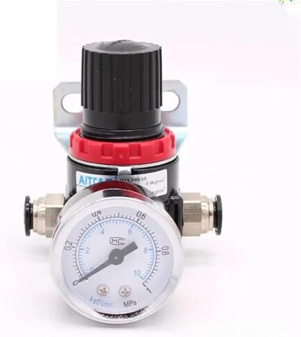 1 قطعة AR2000 G1/4 "هوائي ضاغط الهواء منظم ضغط صمام تخفيض AR-2000 واط تركيبات 4 6 8 10 12 مللي متر (AR2000 تركيب 6 مللي متر) in Saudi Arabia