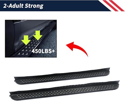 ألواح الجري بخطوات جانبية قضبان نيرف تناسب تويوتا جراند هايلاندر/لكزس TX TX350 TX500h TX550h 2024 2025 ملحقات الألومنيوم وبلاستيك ABS - [يتطلب القطع والحفر] in Saudi Arabia