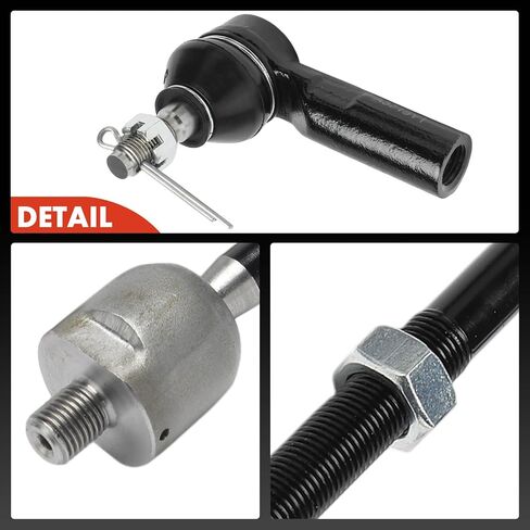 مجموعة A-Premium مكونة من 4 قطع، طقم نهاية قضيب ربط خارجي داخلي أمامي، متوافق مع Toyota Matrix & Pontiac Vibe، 2003-2008 in Saudi Arabia