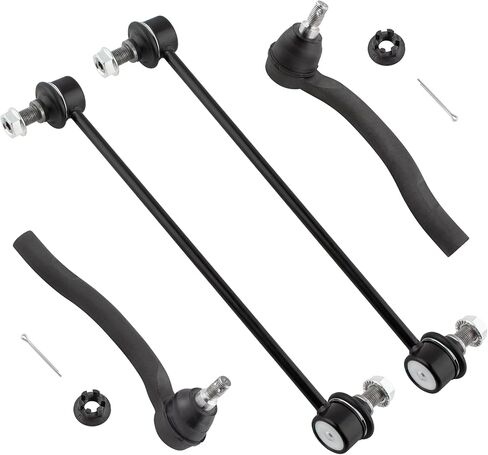 BOXI 4pcs Front Sway Bar End Links & Outer Tie Rods Fit for Acura MDX 2007 2008 2009 2010 2011 2012 2013/ZDX 2010-2013 / for Honda Pilot 2009 2010 2011 2012 2013 2014 2015 | K750124 ES800824 ES800825 in Saudi Arabia